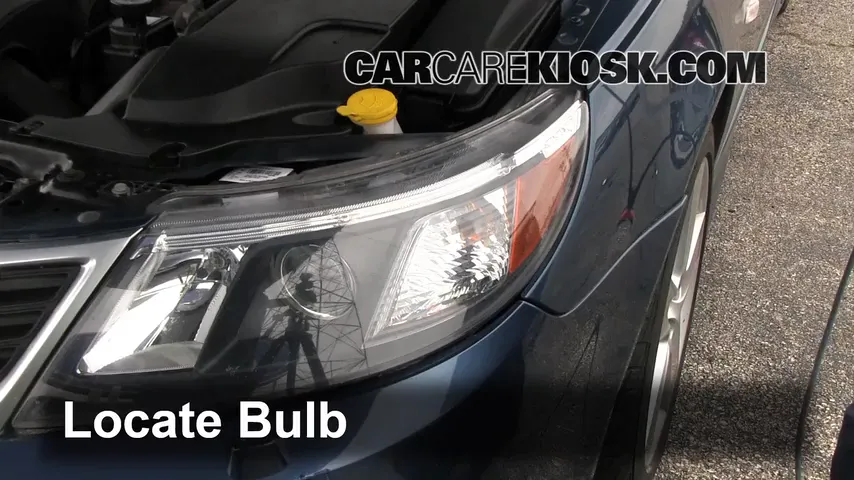 2008 Saab 9-3 2.0T 2.0L 4 Cyl. Turbo Wagon (4 Door) Lights Headlight (replace bulb)
